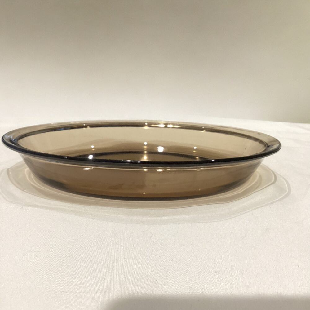 Pyrex Amber Brown Glass Pie Plate #209